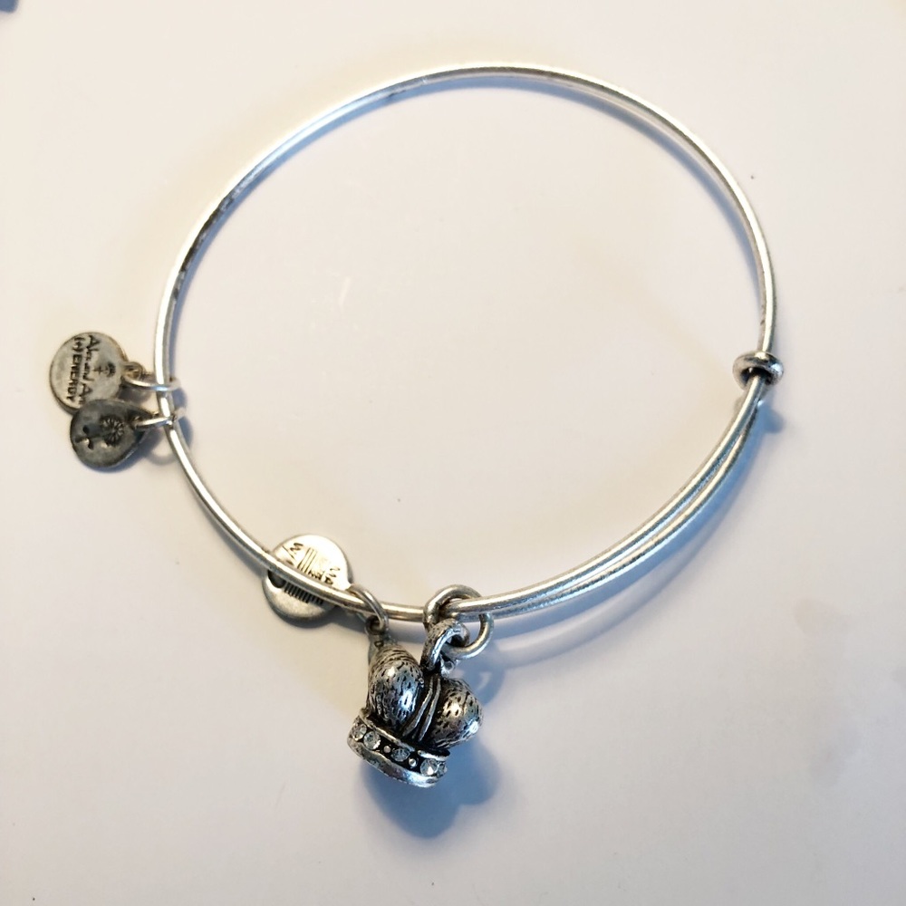 Alex & Ani Kings Crown Charm Bangle